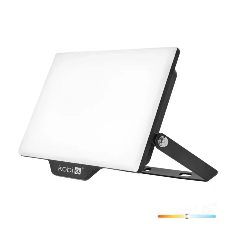 Gyors szállítás DELYO MHN LED-reflektor, 110°, IP65, 50 W, Természetes fehér, fekete KOBI-004230 KOBI