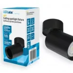Azonnali szállítás Bendable/rotatable ceiling spotlight fixture SPOT LUMI rotating black LAB-20-0002-07 LED Labs