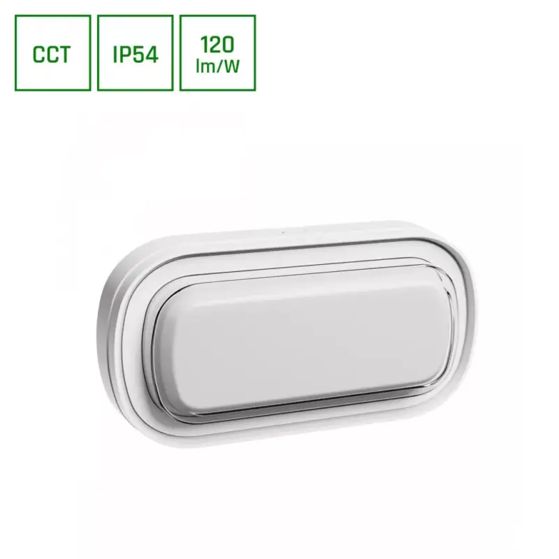 PASTILO 15W CCT 230V 120DEG IP54 IK10 266x137x47mm WHITE OVAL SLI042002CCT_PW SpectrumLED Kedvezmény