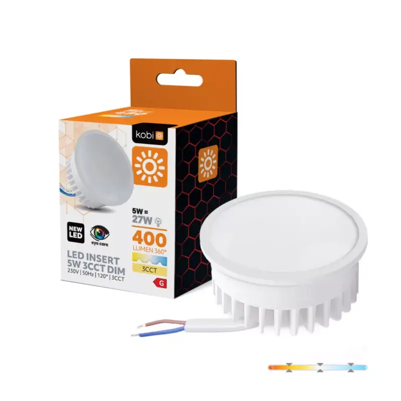 Azonnali szállítás LED bulb INSERT 5W 3CCT DIM Kobi KOBI-004454 KOBI