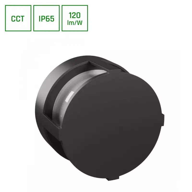 Akció VERTO ROUND CUP 10W CCT 230V IP65 170X110MM BLACK SLI003071CCT_PW SpectrumLED