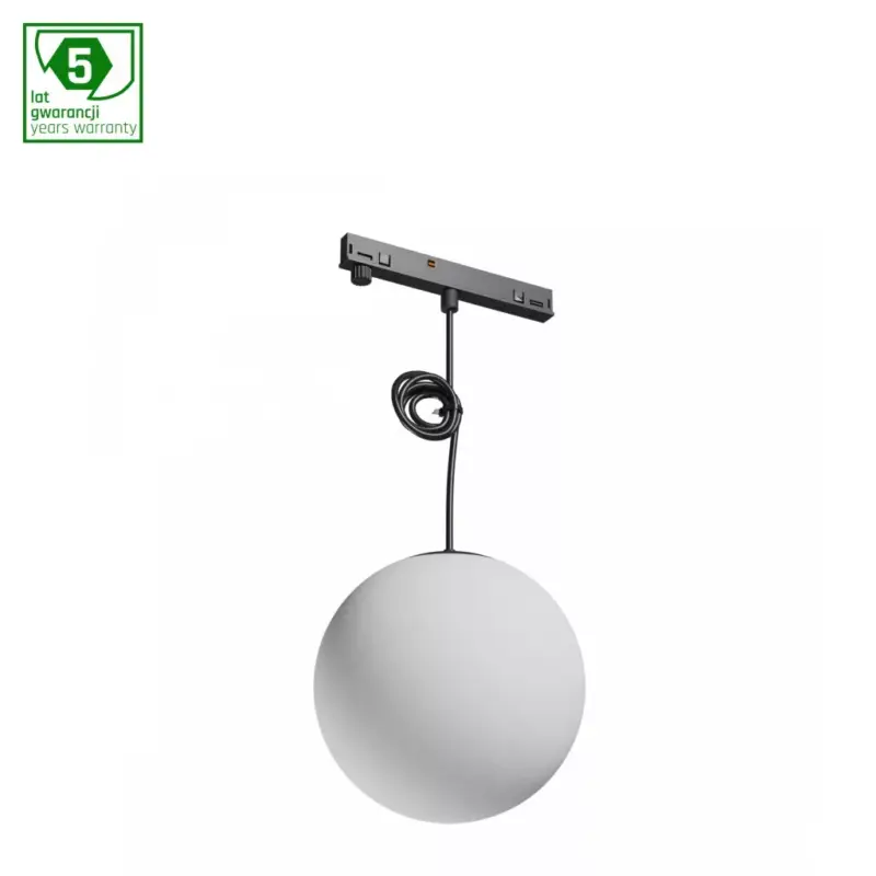 SYSTEM SHIFT NANO - GLOBE P SHPERE TRACKLIGHT PENDANT 100+1000MM CABLE 7W BLACK 5Y WARRANTY WLD80019 SpectrumLED Kedvezmény