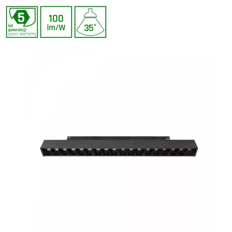 SYSTEM SHIFT - GRID M TRACK LIGHT 303X23X42MM 17W 35DEG BLACK 5Y WARRANTY 2 CIRCUITS WLD40012_2F SpectrumLED Szuper ajánlat