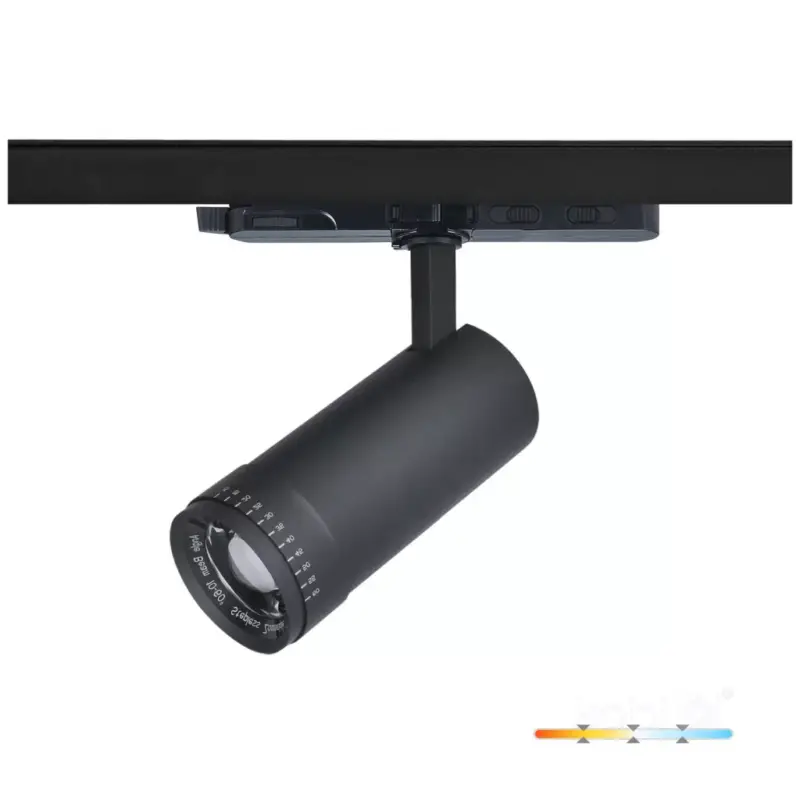 Különleges ajánlat NEXTRACK VISION háromfázisú sínes lámpa, 30W, 10/60°, CRI 90, Szabályozható színhőmérséklet, Fekete KOBI-001829 KOBI