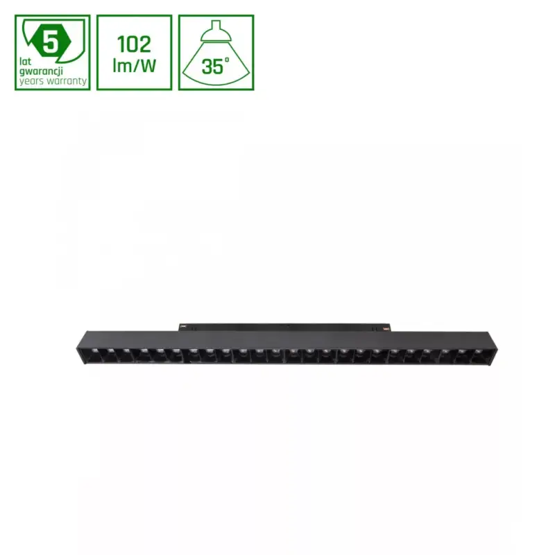 SYSTEM SHIFT - GRID L TRACK LIGHT 404X23X42MM 22W 35DEG BLACK 5Y WARRANTY 2 CIRCUITS WLD40013_2F SpectrumLED Szuper ajánlat