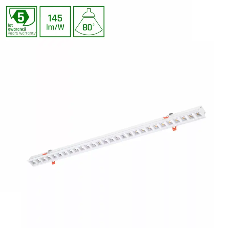Biztonságos vásárlás ALLDAY INSPIRE IN DARK LIGHT Lineáris lámpa, 30W, 80°, IP20, szabályozható, Természetes fehér, fehér, 5 év garancia WOJP09611 SpectrumLED