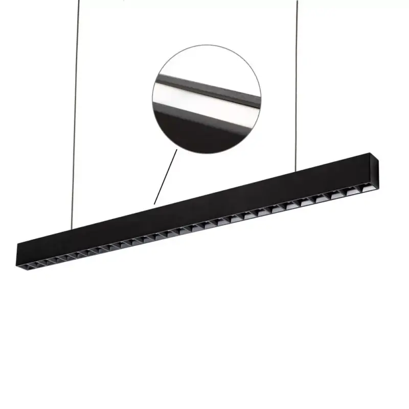 Ajánlat ALLDAY INSPIRE TWO SIDES DARK LIGHT Lineáris lámpa, 63W, 80°, IP20, szabályozható, Természetes fehér, fekete, 5 év garancia WOJP06590 SpectrumLED