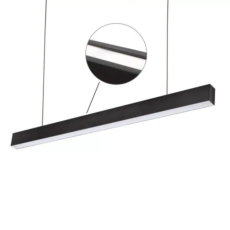 Gyors kiszállítás ALLDAY INSPIRE TWO SIDES Lineáris lámpa, 63W, 115°, IP20, szabályozható, Meleg fehér, fekete, 5 év garancia WOJP06557 SpectrumLED