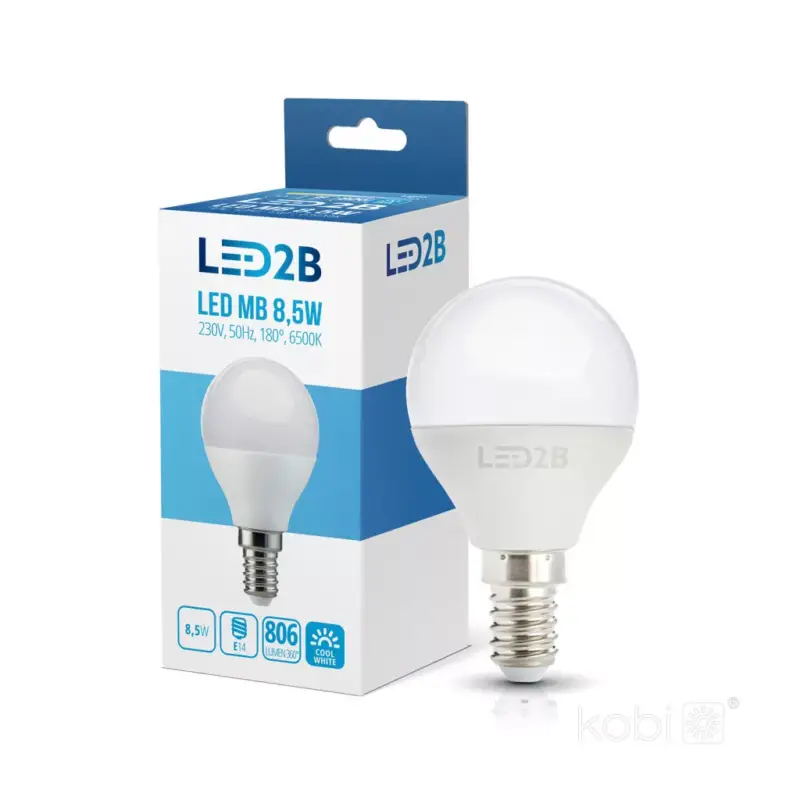 E14 LED-fényforrás, 9 W, Hideg fehér CW K lm, KOBI-001286 SpectrumLED Gyors kiszállítás