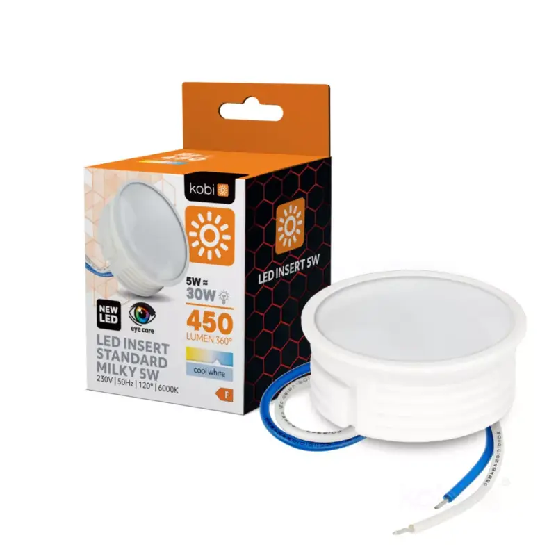 Biztonságos fizetés LED bulb INSERT 5W 6000K milky Kobi KOBI-001241 KOBI