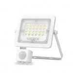 Kedvezményes ár VIDEX mozgásérzékelős LED-reflektor, 90°, IP65, 20 W, Természetes fehér, fehér LAB-17-0000-28 LED Labs
