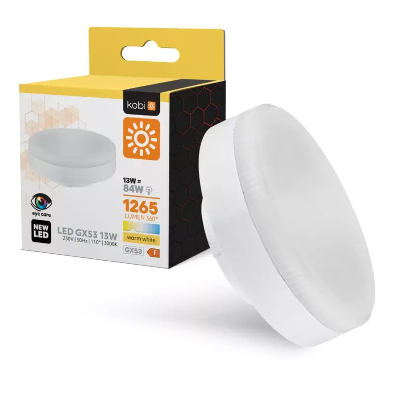 Kedvezményes ár LED bulb GX53 13W 3000K Kobi KOBI-004672 KOBI