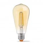 Prémium E27 LED-fényforrás, 6 W, filament, szabályozható, Meleg fehér WW K lm, LAB-21-2000-29 SpectrumLED