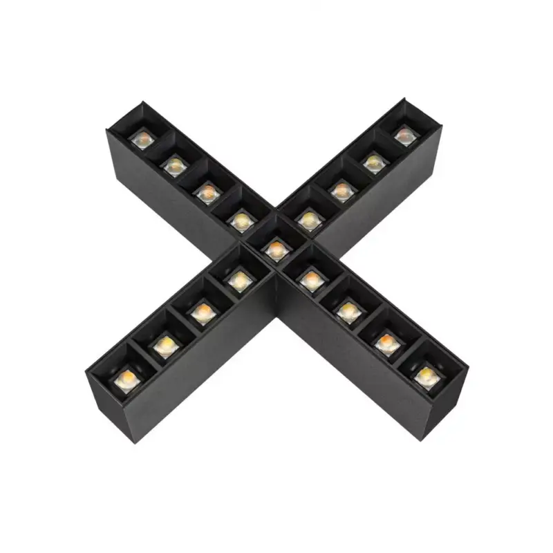 Expressz kézbesítés ALLDAY INSPIRE ELEMENTS X DARK LIGHT Lineáris lámpa, 25W, 80°, IP20, Meleg fehér, fekete, 5 év garancia WOJP08192 SpectrumLED