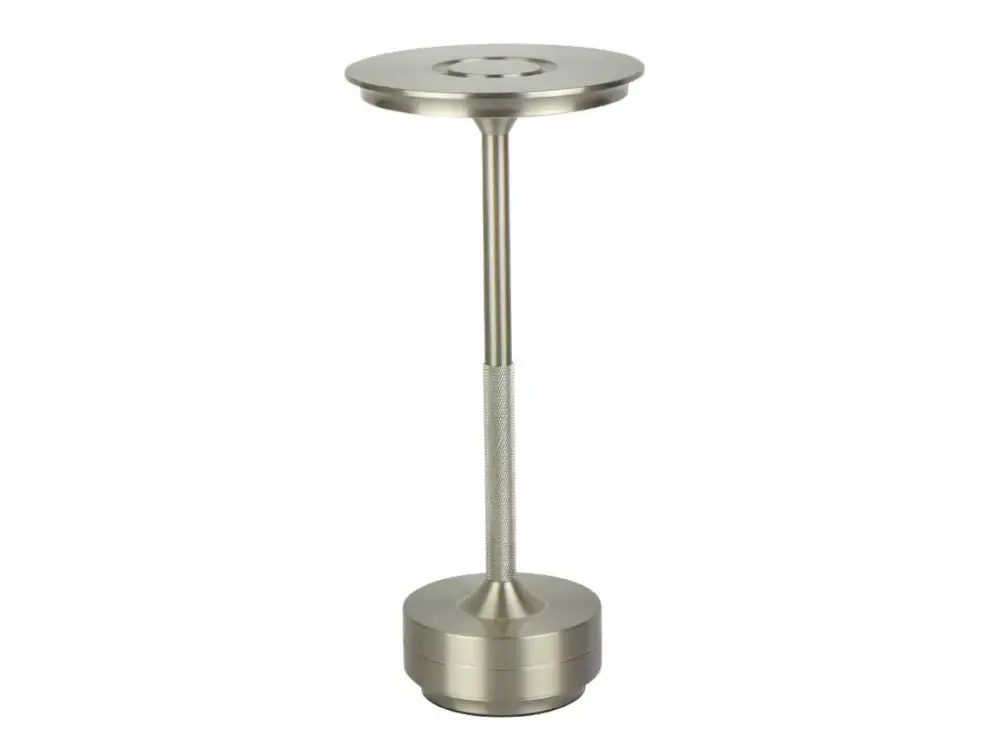 Újdonság Table lamp CAMELIA 2,5W 250lm CCT IP20 silver 2x2000mAh LL-204454 LED line