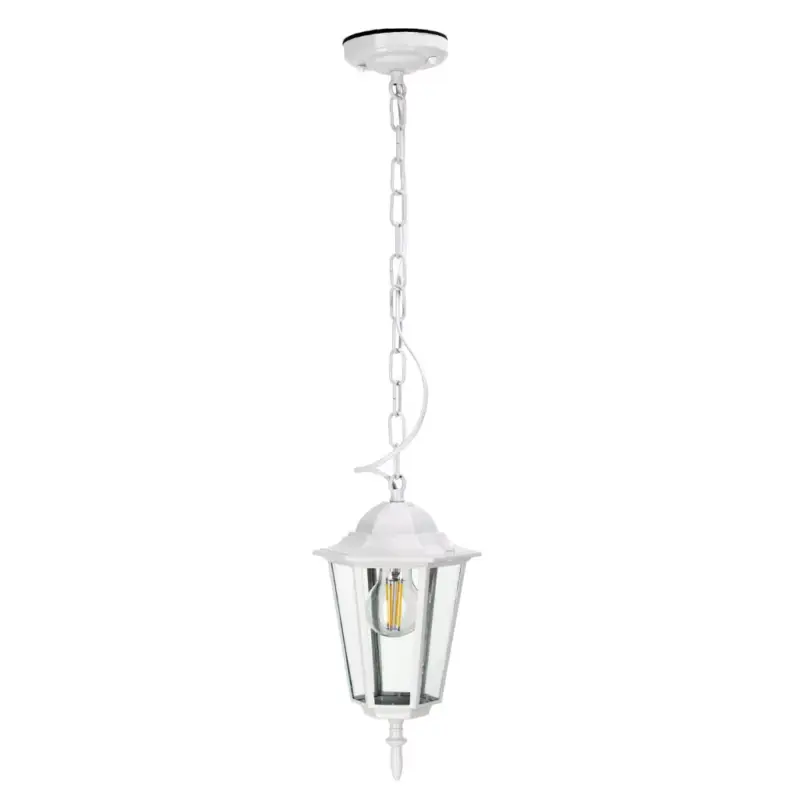 Expressz kézbesítés Garden hanging lamp LO4105 1xE27 IP54 white Kobi KOBI-002259 KOBI