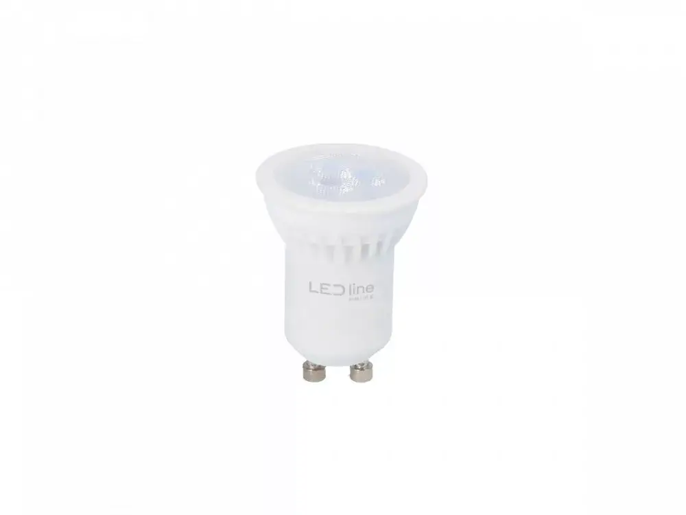 GU11 LED-fényforrás, 3 W, Hideg fehér, 5 év garancia CW 6500K 330lm, LL-248122-II LED line Gyors kiszállítás