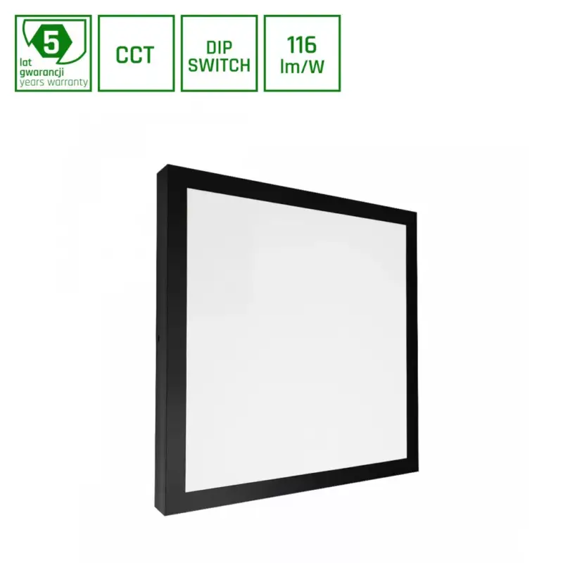 NYMPHEA SELECT 24W/35W/40W CCT 230V 120DEG IP20 400X400X33MM BLACK 5Y WARRANTY SLI031060CCT_PW SpectrumLED Expressz kézbesítés