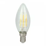 Legkelendőbb E14 LED-fényforrás, 4 W, filament, Természetes fehér NW 4000K 480lm, LL-202191 LED line
