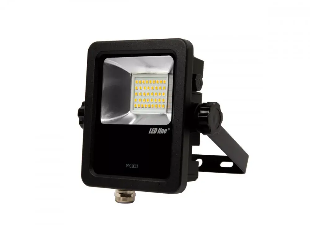 PRIME LED-reflektor, 120°, IP65, 16 W, Természetes fehér, fekete LL-470508 LED line Expressz kézbesítés