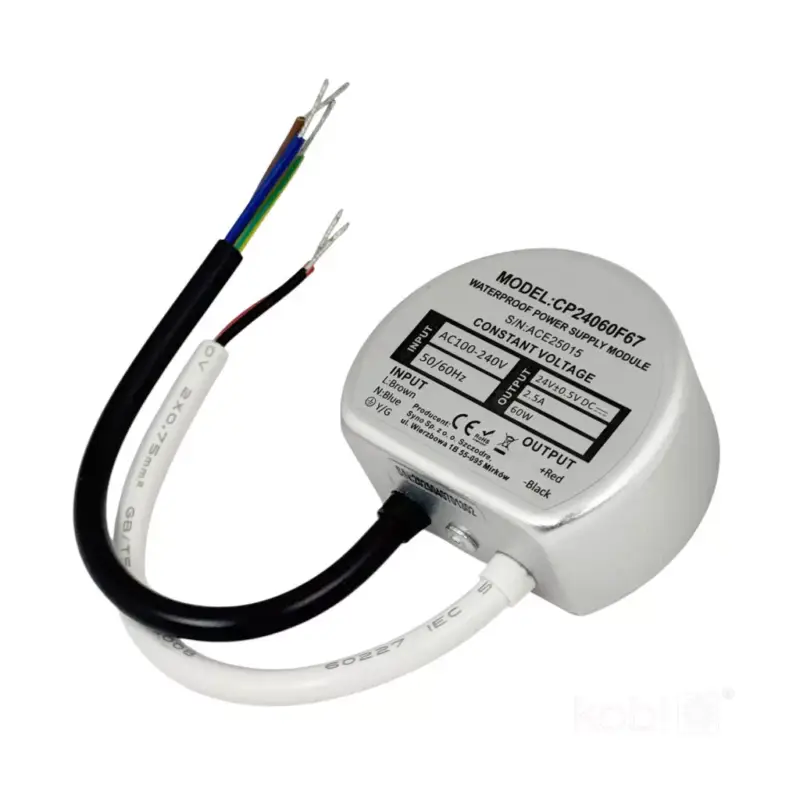 Ajánlat Hermetic LED Power Supply 24V 60W 2,50A IP67 KOBI-004584 KOBI