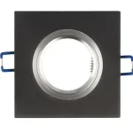 Kedvezményes ár LEDline® downlight glass square black 90x26x10mm frosted GLIKKA LL-241345 LED line