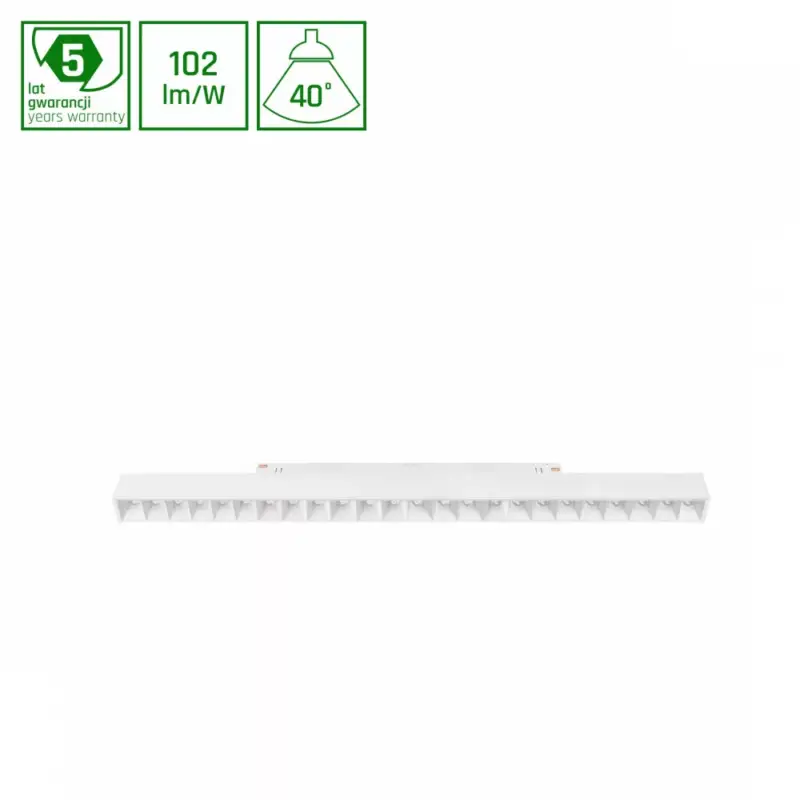 SYSTEM SHIFT SMART- GRID L TRACK LIGHT 404MM 22W 35DEG WHITE CCT/DIM 5 Y WARRANTY WLD40042_SMART SpectrumLED Kedvezményes ár