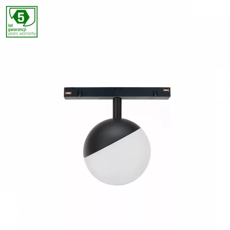 Újdonság SYSTEM SHIFT SMART- GLOBE SPHERE TRACK LIGHT FI100X130MM 5W 165DEG BLACK CCT/DIM 5 Y WARRANTY WLD40000_SMART SpectrumLED