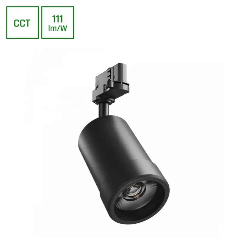 PAVA BASIC háromfázisú sínes lámpa, 20W, 20/45°, CRI 80, Szabályozható színhőmérséklet, Fekete SLI033033CCT_PW SpectrumLED Legjobb ár