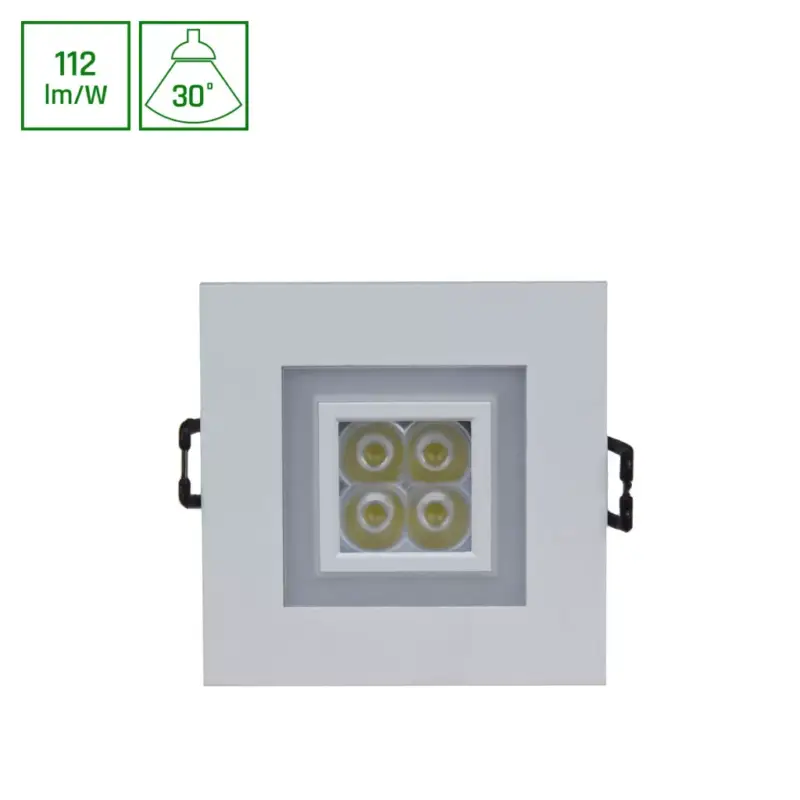 FIALE 4LED 4X1W 30DEG 230V SQUARE WW LED SPOT WITH WW keret SLI021017WW_WW SpectrumLED Szuper akció