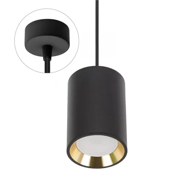 Utolsó esély CHLOE GU10 MINI Felületi MOUNTED GU10 250V IP20 70X100MM Fekete,GOLD INSIDE ROUNDED PENDANT SLIP005016_ZWIS SpectrumLED