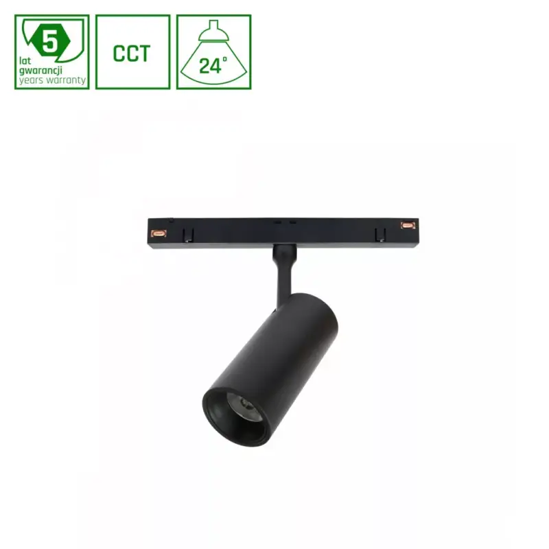 Árcsökkenés SYSTEM SHIFT CCT- SPOT S TRACK LIGHT 35X140X178MM 6W 24DEG BLACK CCT SWITCH 5Y WARRANTY WLD40004_CCT SpectrumLED