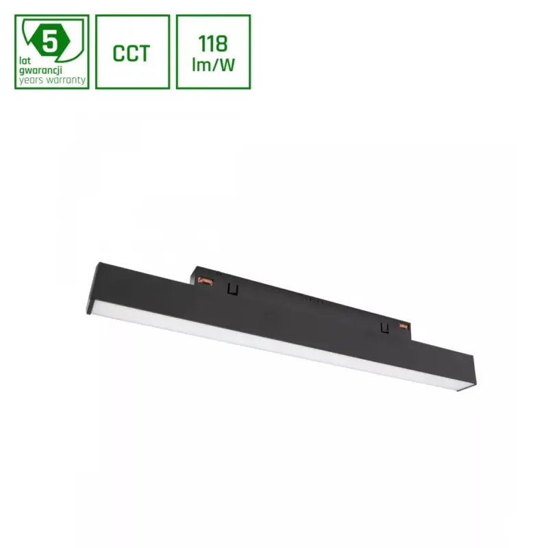 SYSTEM SHIFT CCT- LINE S TRACK LIGHT 304X23X42MM 8W 100DEG BLACK CCT SWITCH 5Y WARRANTY WLD40008_CCT SpectrumLED Exkluzív ajánlat