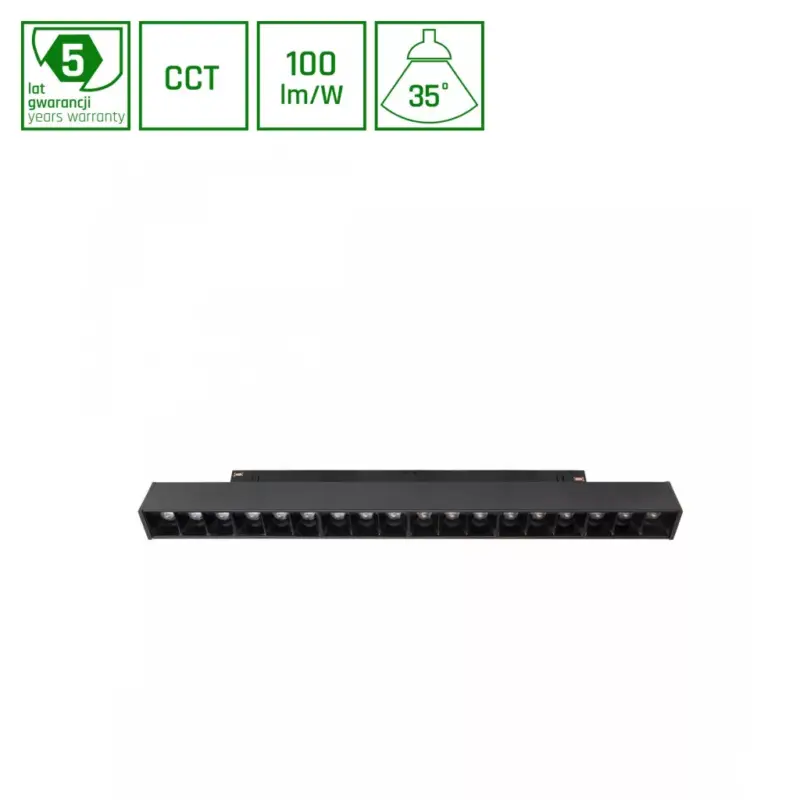 SYSTEM SHIFT CCT- GRID M TRACK LIGHT 330X23X42MM 17W 40DEG BLACK CCT SWITCH 5Y WARRANTY WLD40012_CCT SpectrumLED Akciós ár