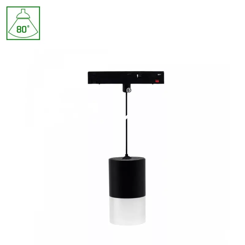 SYSTEM SHIFT BASIC - HANGIT LUMINAIRE SUSPENDED 55X95MM (1100MM WIRE) 7W 2700K BLACK WLD70024WW SpectrumLED Népszerű