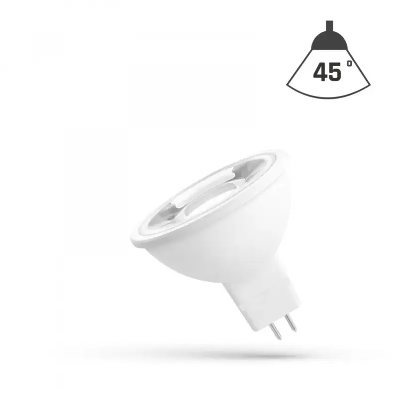 Kiárusítás GU5,3 LED-fényforrás 12 V, 4 W, Természetes fehér NW 4000K lm, WOJ14551_45ST SpectrumLED