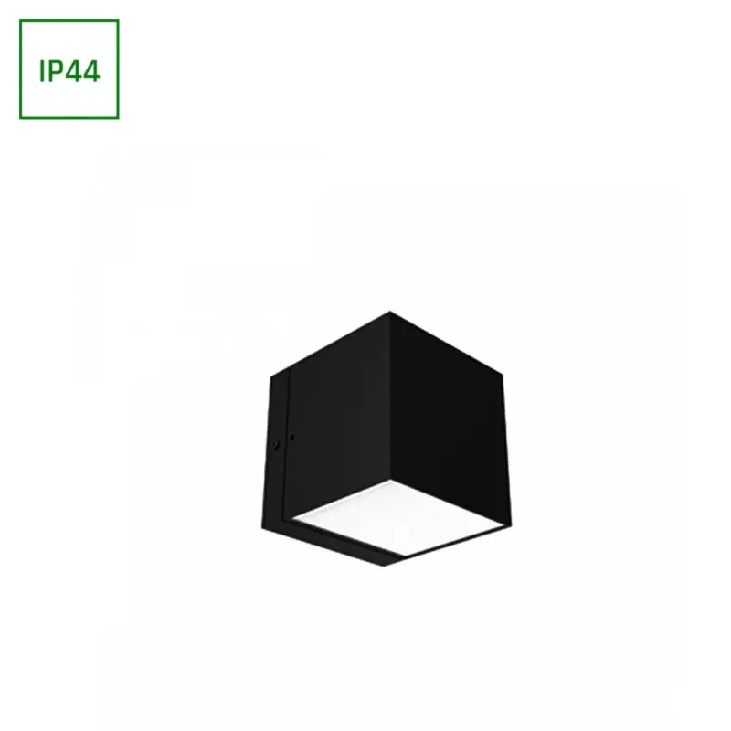 Expressz szállítás TORRE SQUARE GU10 230V IP44 80X90X101MM BLACK FACADE LAMP