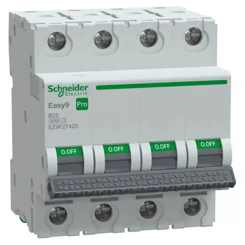 EASY9 PRO Kismegszakító, 4P, B, 25A 4 pólusú EZ9F27425 Schneider Expressz szállítás