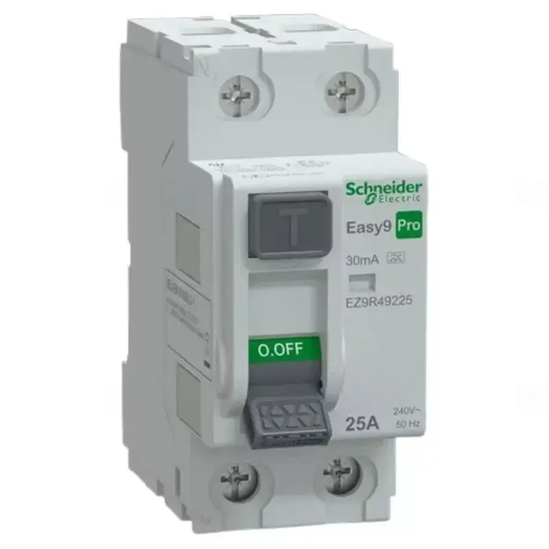 Vásárlói kedvenc EASY9 PRO Áram-védőkapcsoló, A osztály, 2P, 25A, 30mA Fí-relé EZ9R49225 Schneider