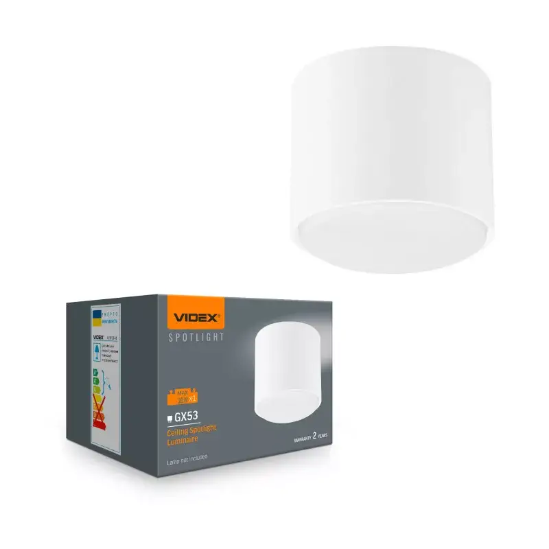 Ceiling spotlight luminaire VIDEX for GX53 lamp VL-SPF26A-W Utolsó esély