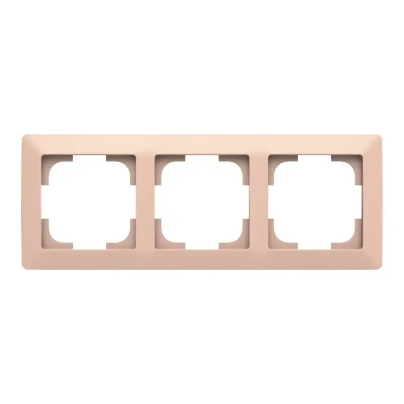 Outlet ABB 3-as keret, Zoni, púder / fehér 3901T-A00030 142, 2CHT010030A6142