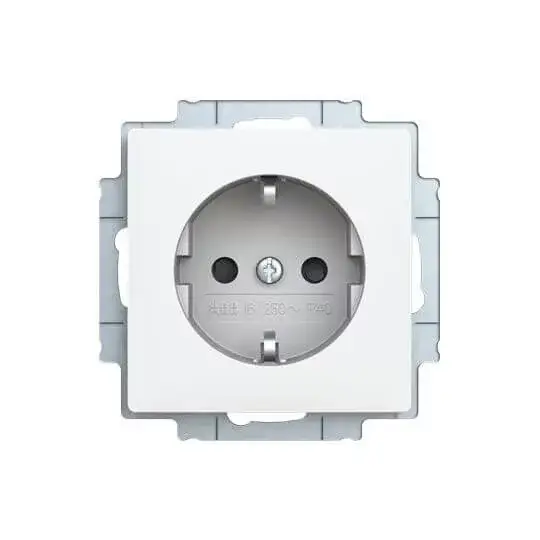 ABB Dugalj SCHUKO/földelt gyermekvédelem nélkül,Zoni, fehér matt 6620T-A08337 240, 2CHT208337A4240 Gyors kiszállítás