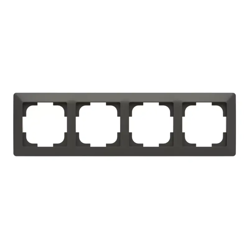 ABB 4-es keret, Zoni, fekete matt 3901T-A00040 237, 2CHT010040A6237 Biztonságos fizetés