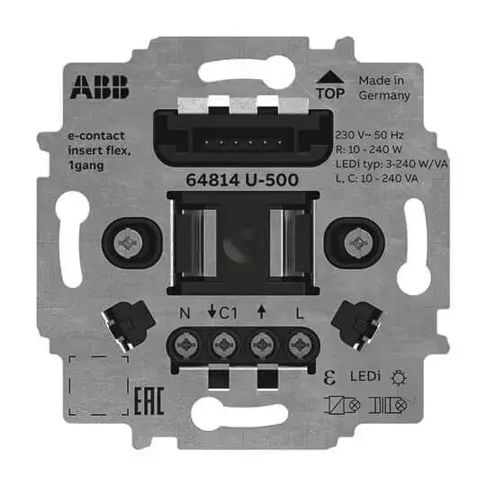 ABB e-kontakt betét flex, 1 pólusú64814 U-500, 2CKA006800A3048 Biztonságos fizetés